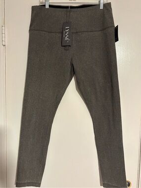 NWT Lyssé New York Denim Leggings XL Mid Grey High Waist Smoothing